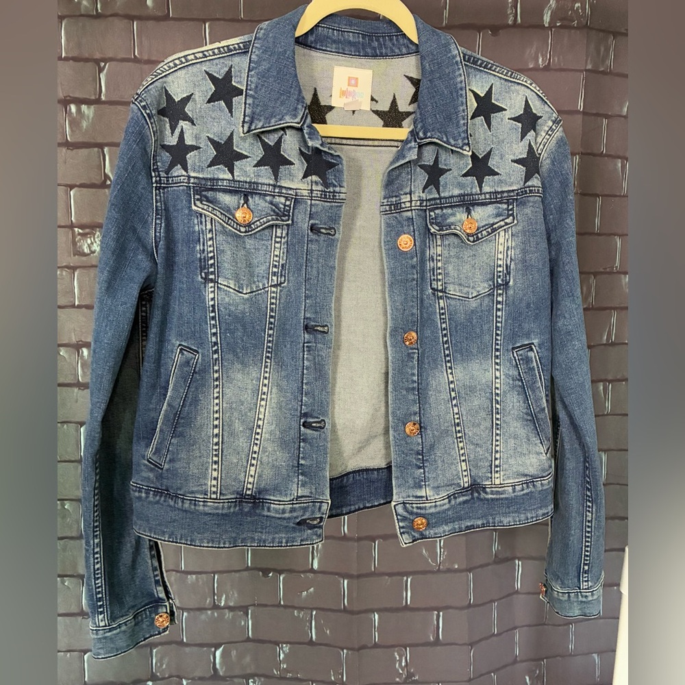 LuLaRoe Blue Star Denim Jacket